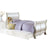 ACME Pearl Pearl White & Gold Brush Accent Twin Bed Model 01010T