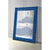 ACME Dante Blue Velvet Accent Floor Mirror Model 24238