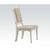 ACME Morre Beige Linen & Antique White Chair Model 30814