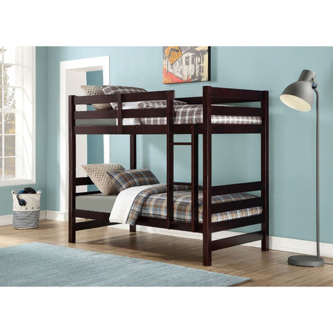 ACME Ronnie Espresso Twin/Twin Bunk Bed Model 37775