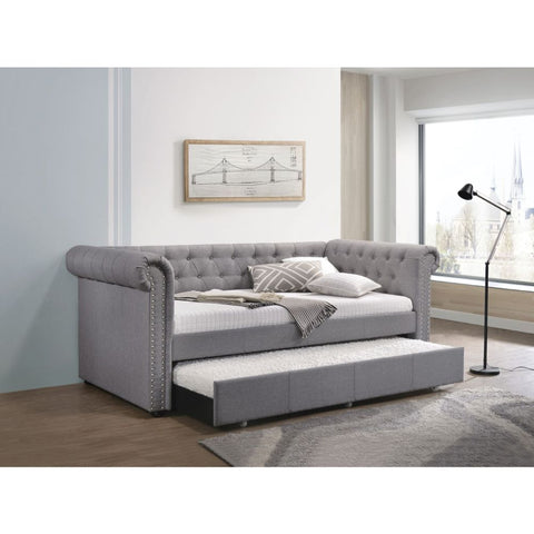 ACME Justice Smoke Gray Fabric Daybed Model 39405