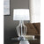 ACME Mathilda Clear Acrylic & Chrome Table Lamp Model 40343