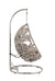 ACME Sigar Light Gray Fabric & Wicker Patio Swing Chair Model 45107
