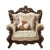 ACME Shalisa Fabric & Walnut Chair Model 51052