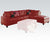 ACME Kiva Red Bonded Leather Match Sofa Model 51185_KIT