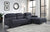 ACME Walcher Gray Linen Sectional Sofa Model 51900