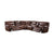 ACME Brax 2-Tone Brown Leather-Gel Sectional Sofa Model 52070