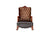ACME Dresden Golden Brown Velvet & Cherry Oak Accent Chair Model 52097