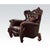 ACME Versailles Two Tone Dark Brown PU & Cherry Oak Chair Model 52122