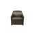 ACME Winchester Aluminum & Distress Espresso Top Grain Leather Chair Model 52437