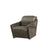 ACME Winchester Aluminum & Distress Espresso Top Grain Leather Chair Model 52437