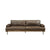 ACME Silchester Oak & Distress Chocolate Top Grain Leather Sofa Model 52475