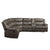 ACME Tavin Taupe Leather-Aire Match Sectional Sofa Model 52540