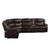 ACME Tavin Espresso Leather-Aire Match Sectional Sofa Model 52545