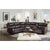 ACME Tavin Espresso Leather-Aire Match Sectional Sofa Model 52545