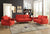 ACME Sisilla Red Linen Sofa Model 52660