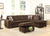 ACME Belville Chocolate Velvet Sectional Sofa Model 52700