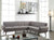 ACME Essick Light Gray Linen Sectional Sofa Model 52765