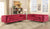 ACME Adam Red Velvet Sofa Model 52795