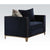 ACME Phaedra Blue Fabric Chair Model 52832