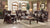 ACME Forsythia Marble & Walnut Coffee Table Model 83070
