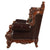 ACME Forsythia Espresso Top Grain Leather Match & Walnut Chair Model 53072