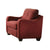 ACME Cleavon II Red Linen Chair Model 53562