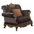 ACME Orianne Charcoal Fabric & Antique Gold Chair Model 53797