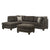 ACME Laurissa Charcoal Linen Sectional Sofa Model 54370