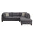 ACME Laurissa Light Charcoal Linen Sectional Sofa Model 54385