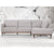 ACME Tampa Pearl Gray Leather Sectional Sofa Model 54970