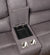 ACME Neelix Seal Gray Fabric Sectional Sofa Model 55120