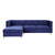 ACME Sullivan Navy Blue Velvet Sectional Sofa Model 55490