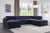 ACME Nekoda Navy Blue Fabric Sectional Sofa Model 55520