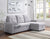 ACME Amboise Light Gray Fabric Sectional Sofa Model 55550