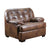 ACME Saturio 2-Tone Brown Top Grain Leather Match Chair Model 55777
