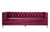 ACME Heibero Burgundy Velvet Sofa Model 56895