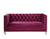 ACME Heibero Burgundy Velvet Loveseat Model 56896
