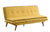 ACME Savilla Yellow Linen & Oak Finish Futon Model 57160