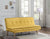 ACME Savilla Yellow Linen & Oak Finish Futon Model 57160