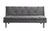 ACME Cilliers Gray Velvet & Chrome Finish Futon Model 57195
