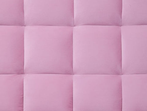 ACME Yolandi Pink Velvet & Dark Walnut Finish Futon Model 57200