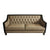 ACME House Beatrice Tan PU, Black PU & Charcoal Finish Sofa Model 58815