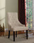 ACME Drogo Cream Fabric & Walnut Side Chair Model 59194