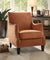 ACME Sinai Orange Fabric Accent Chair Model 59445