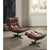 ACME Gandy Retro Brown Top Grain Leather Accent Chair Model 59530