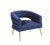ACME Aistil Blue Velvet & Gold Finish Accent Chair Model 59675