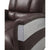 ACME Brancaster Retro Brown Top Grain Leather & Aluminum Accent Chair Model 59716
