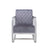 ACME Tasmine Gray Velvet & Chrome Accent Chair Model 59812