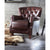 ACME Brancaster Vintage Brown & Aluminum Accent Chair Model 59830